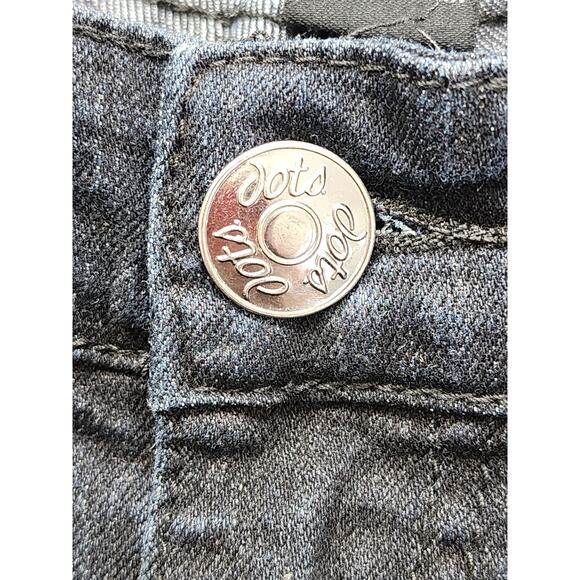 Dots Fashion Mid Rise Slim Straight Leg Jeans Size 22 Blue Dark Wash Stretch - Picture 2 of 11